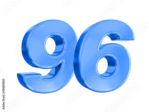 96 Blue Number
