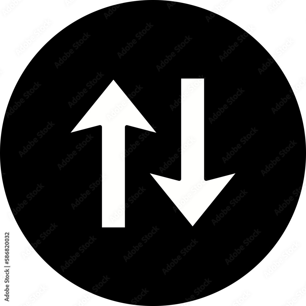 Up Down Glyph Inverted Icon Up Down Glyph Inverted Icon