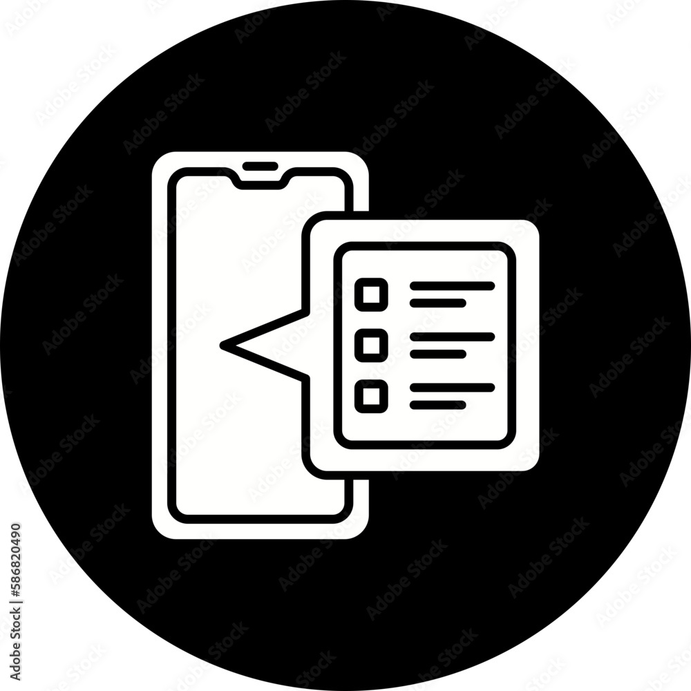 To Do List Glyph Inverted Icon To Do List Glyph Inverted Icon