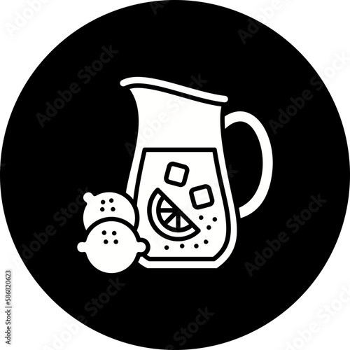 Lemonade Glyph Inverted Icon