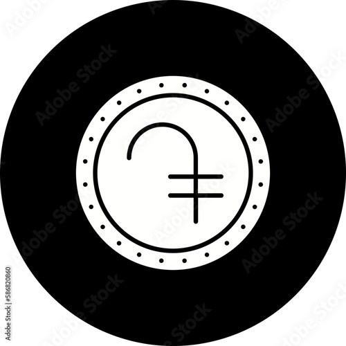 Dram Glyph Inverted Icon