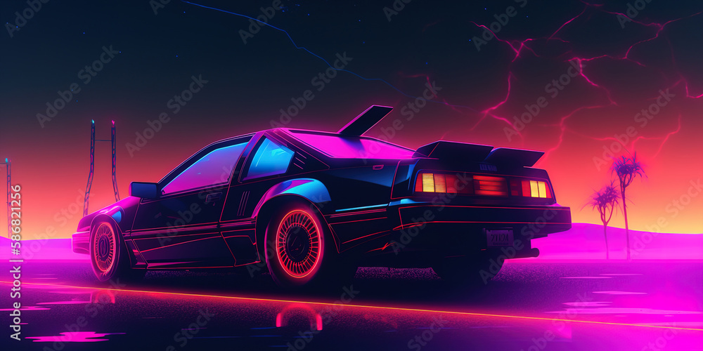 Futuristic and stylish Synthwave Retrowave wallpaper that will give ...