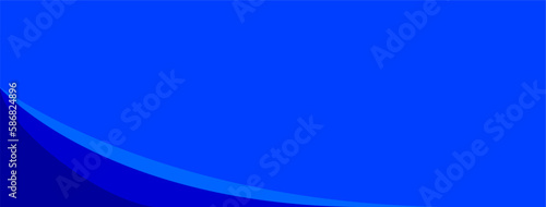 Abstract blue color background. Dynamic shapes composition. Minimalist vector.
