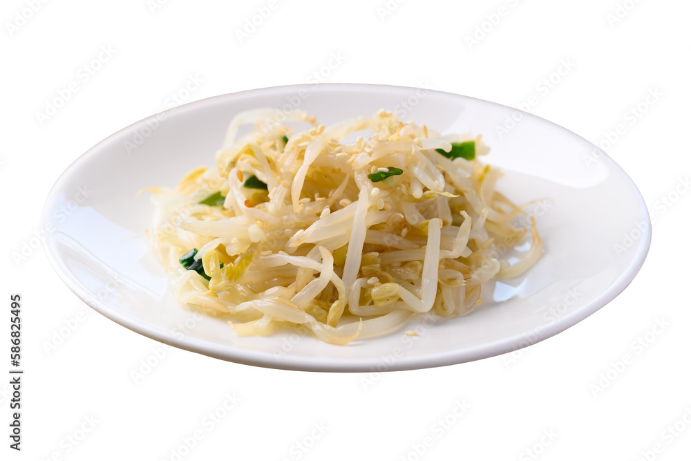 Mung bean sprouts salad (Kongnamul Muchim), Korean food side dish Mung bean sprouts salad (Kongnamul Muchim), Korean food side dish
