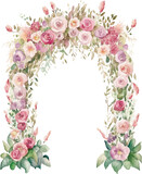 wedding arch frame with flowers
