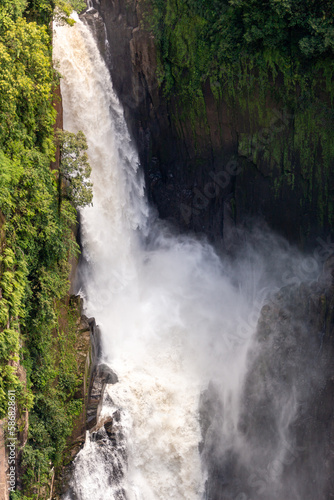 Haew Narok Waterfall in Khao Yai National Park  Thailand during the rainy season