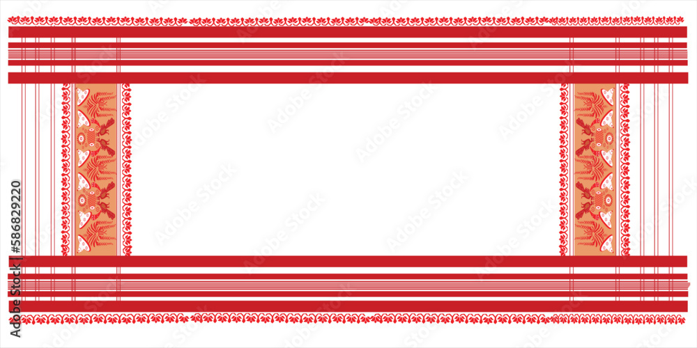 Vetor de tribal pattern ( assamese pattern ) of northeast india which ...
