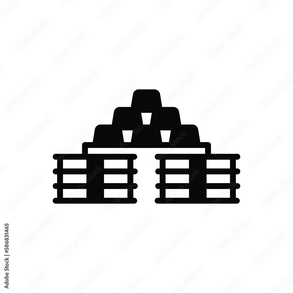 Black solid icon for commodity Black solid icon for commodity