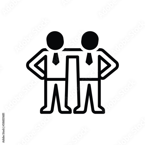 Black solid icon for belongs 