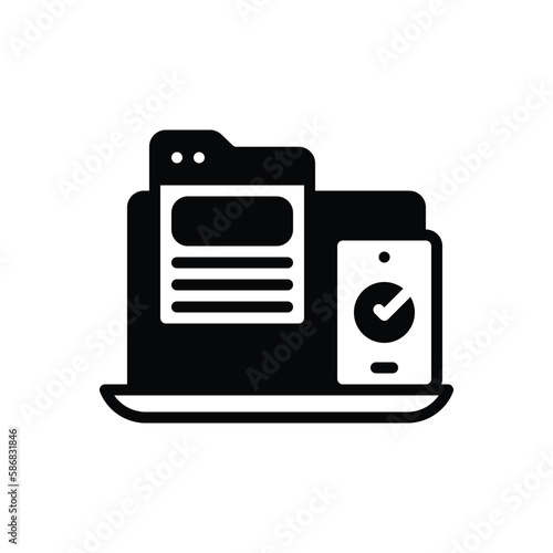 Black solid icon for compatibility 