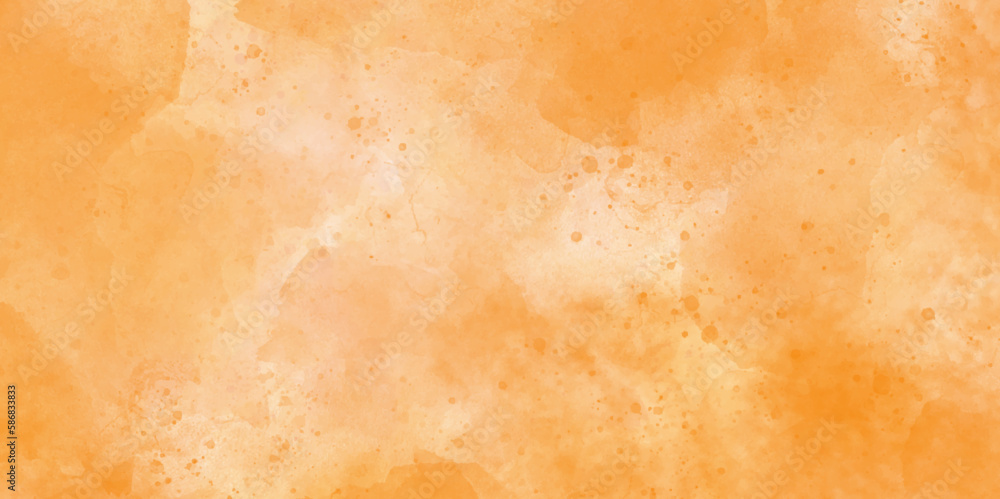 Fototapeta premium Yellow watercolor background abstract colorfull spllater texture with color splash design. yellow background and hand painted texture. Watercolour painting soft textured on wet white paper background.