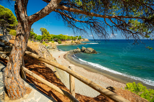 Llanca to El port de la Selva trail on the Mediterranean shore of Catalonia, Spain	 photo