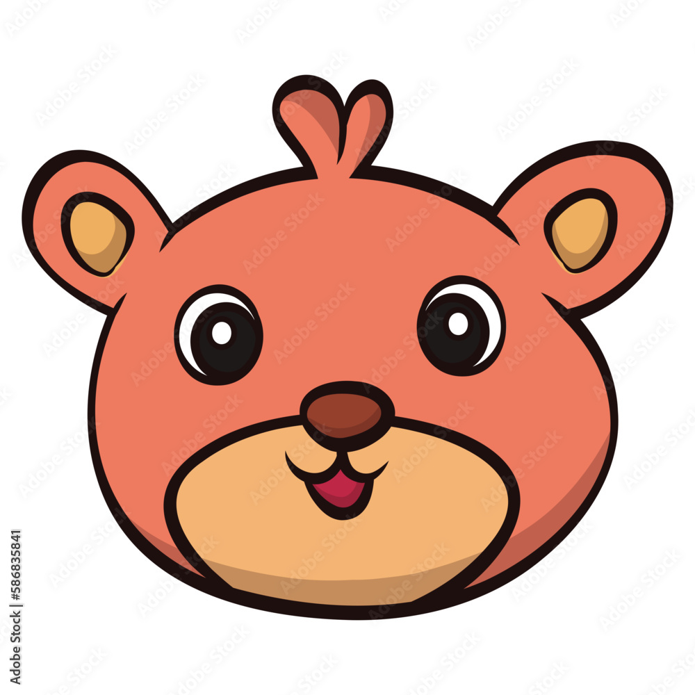 Fototapeta premium bear animal character vector