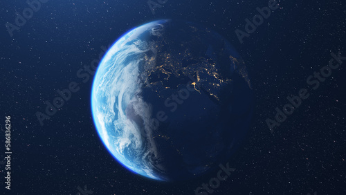 Fototapeta Naklejka Na Ścianę i Meble -  Beautiful shot of planet earth from space
