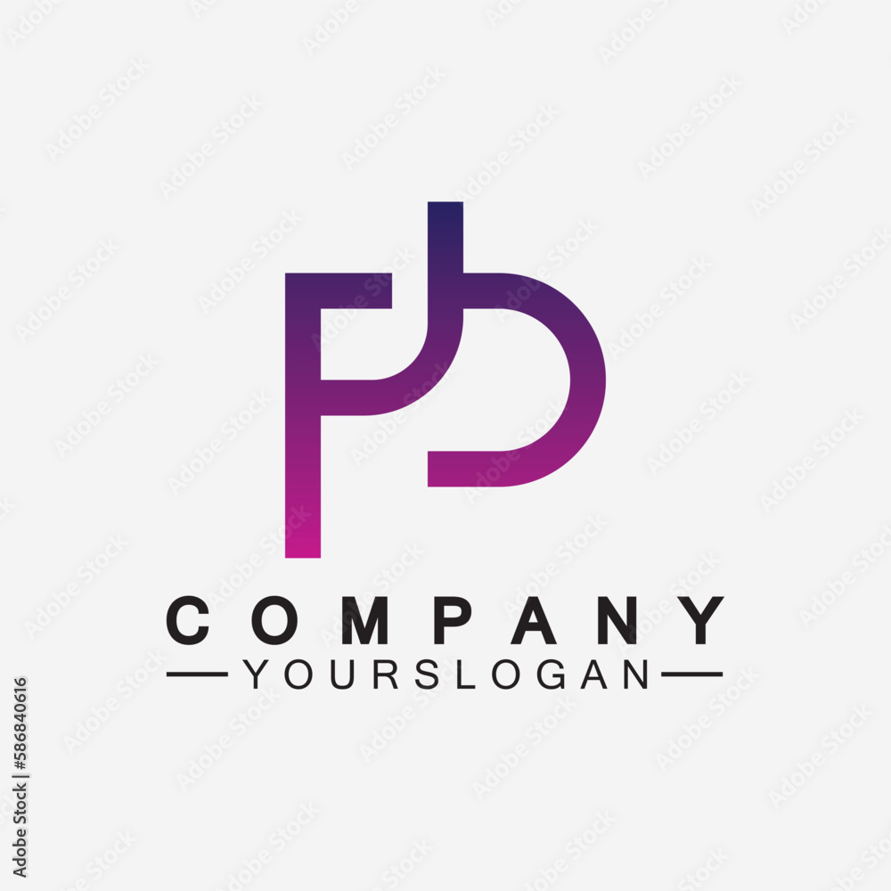 PB letter logo. Creative and Minimalist Letter BP PB Logo Design PB letter logo. Creative and Minimalist Letter BP PB Logo Design
