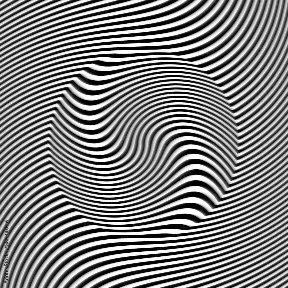 geometric abstract optical illusion illustration