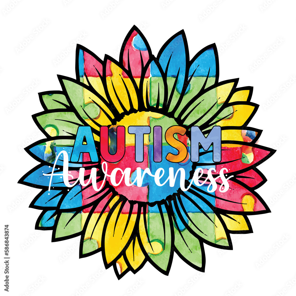 Autism Sublimation PNG Design Autism Sublimation PNG Design