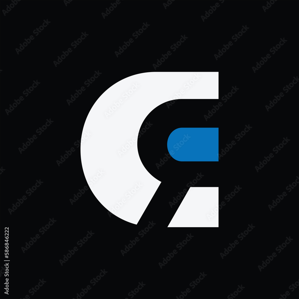 DR logo initial design icon business DR logo initial design icon business