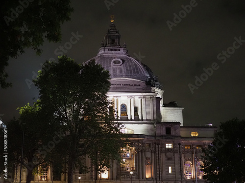 Night view of the city of London