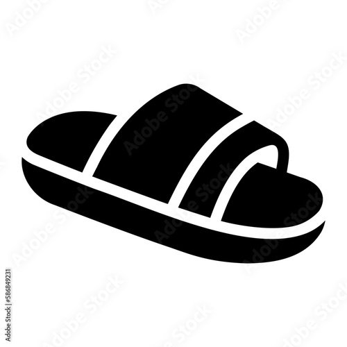 slippers glyph icon