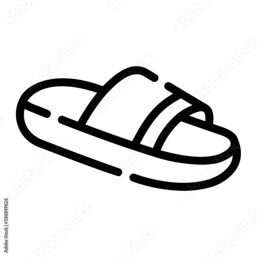 slippers line icon