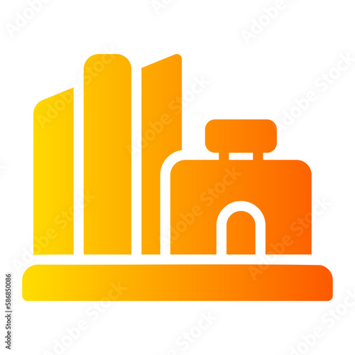 hotel gradient icon