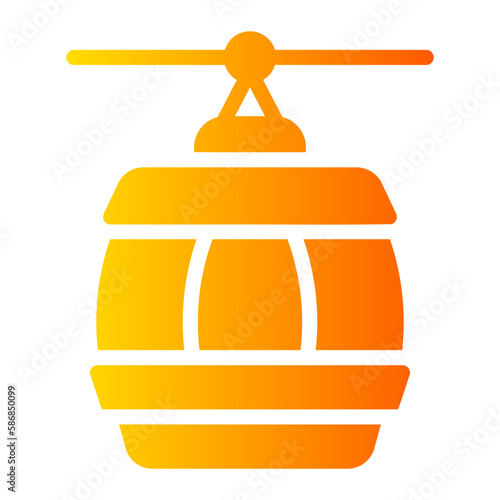 cable car gradient icon