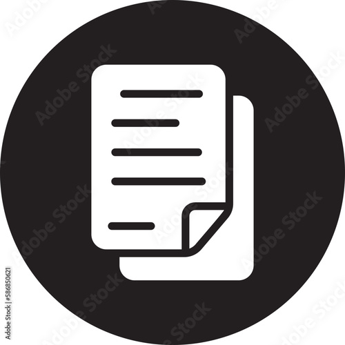 contractbusiness and finance glyph icon photo