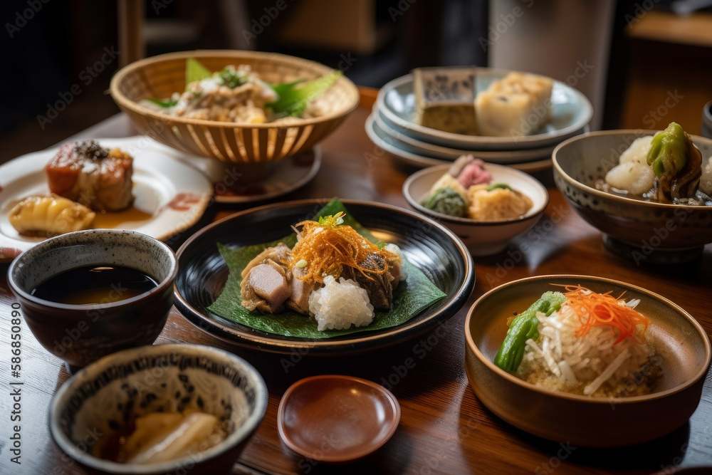 The finest of Hotate, Japanese food. Ai generated. The finest of Hotate, Japanese food. Ai generated.