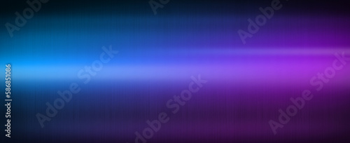 Colorful shiny brushed metal. Gradient from blue to purple. Banner background texture