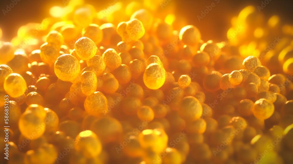 © catalin - HDLs or high-density proteins and lipids in blood stream  Generative AI