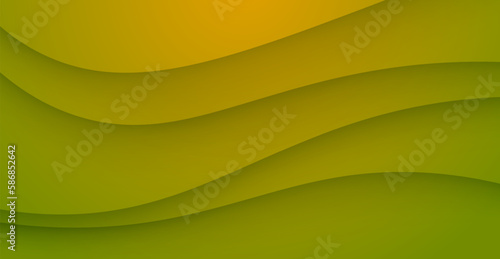 abstract modern wave green yellow diagonal stripe with shadow and light Suit for business, banner, poster, website, flyer, cover, presentation background. eps10 vector