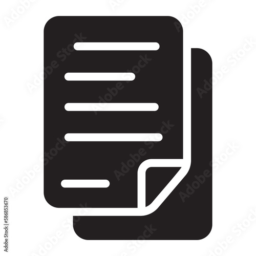 contractbusiness and finance glyph icon