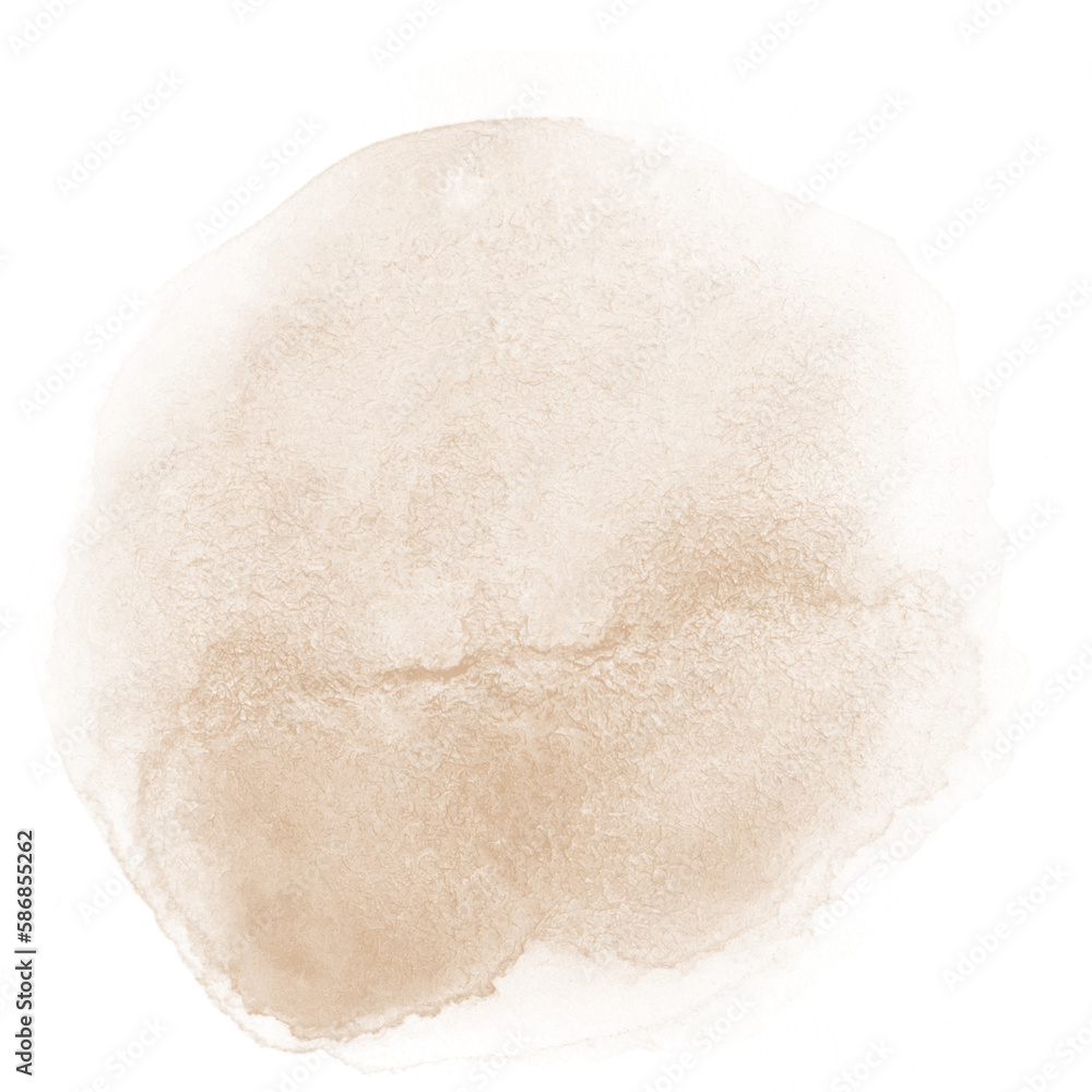 Yellow Brown Watercolor Circle Yellow Brown Watercolor Circle