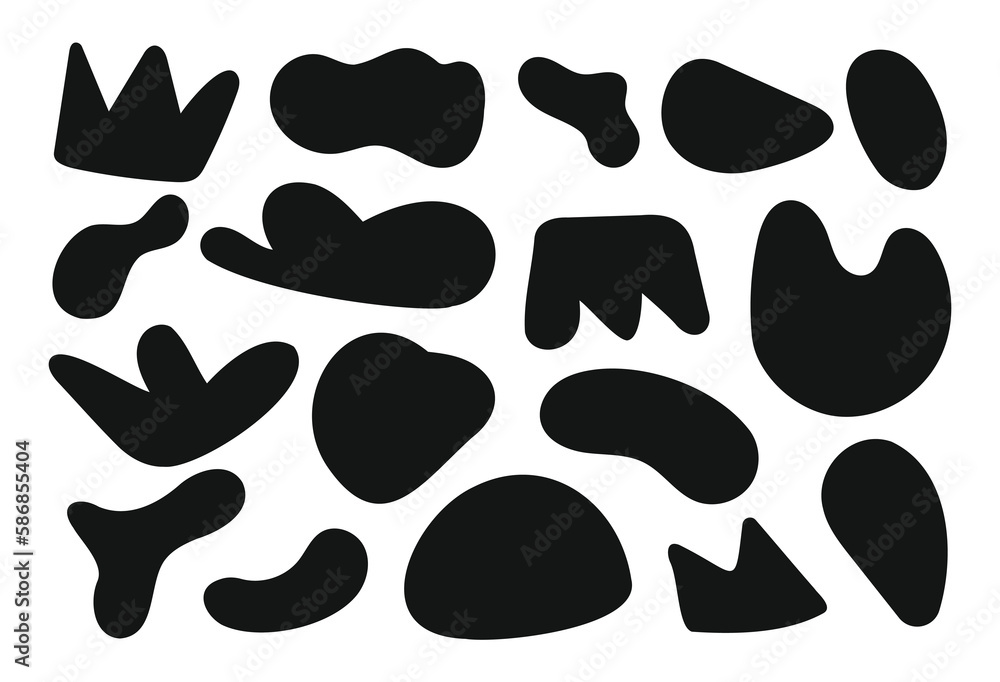 Abstract free form shape and elements background. Abstract free form shape and elements background.