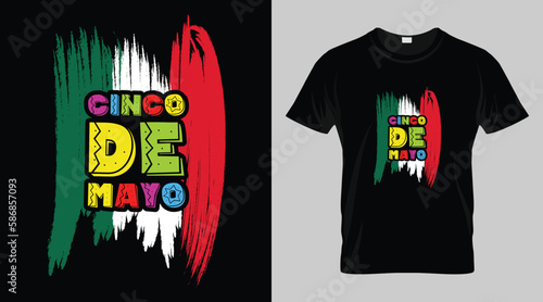 Cinco de mayo festival t-shirt design, mexican festival vector t-shirt design