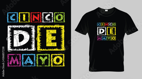 Cinco de mayo festival t-shirt design, mexican festival vector t-shirt design