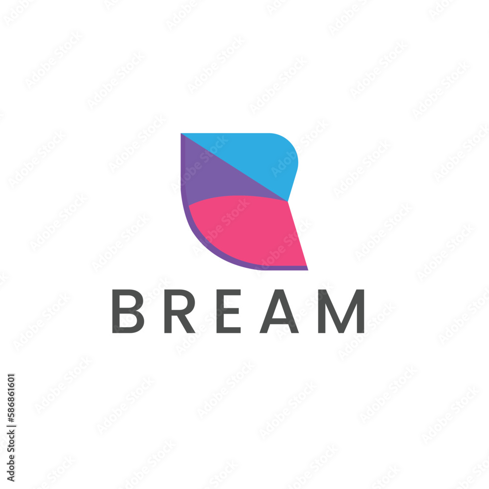 Modern B letter Logo Design Modern B letter Logo Design