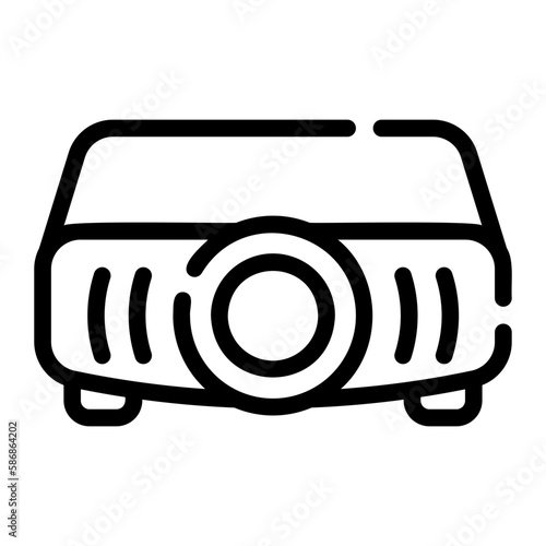 projector line icon