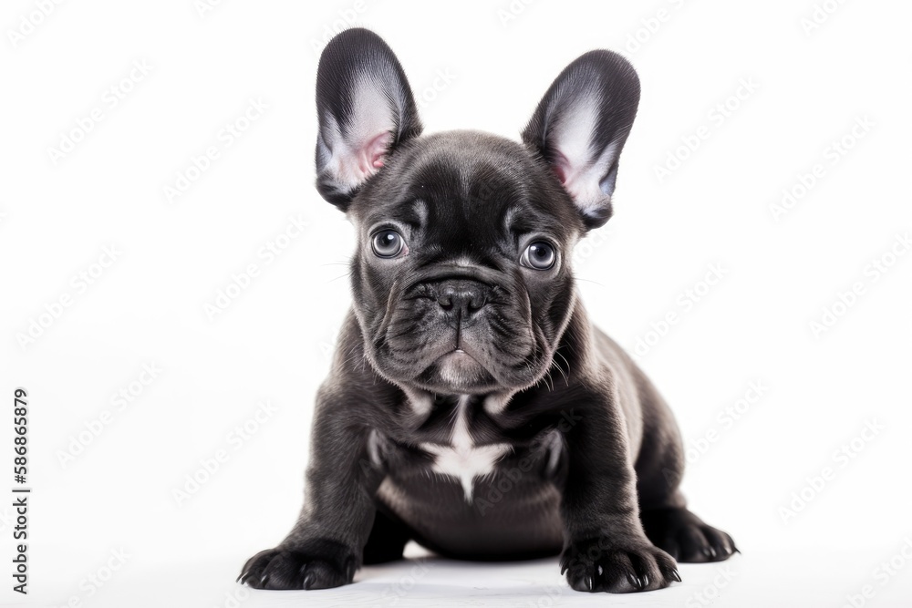 French bulldog puppy. Generative AI
