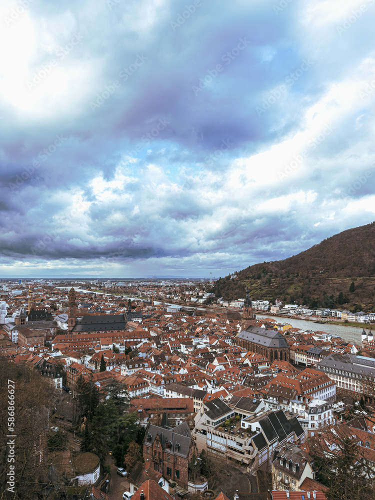 Street view of Heidelberg in Germany