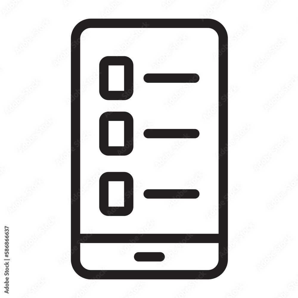 survey line icon survey line icon