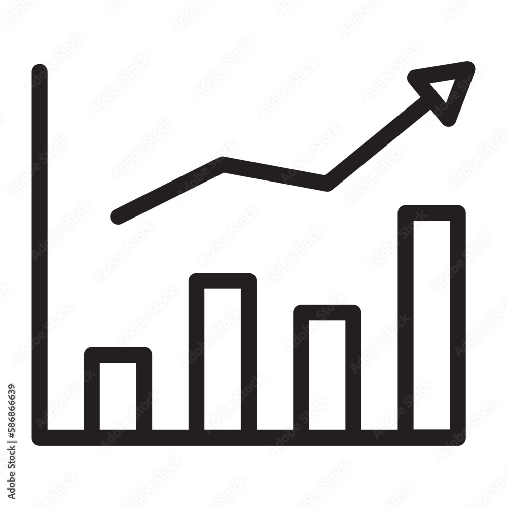 trend line icon trend line icon