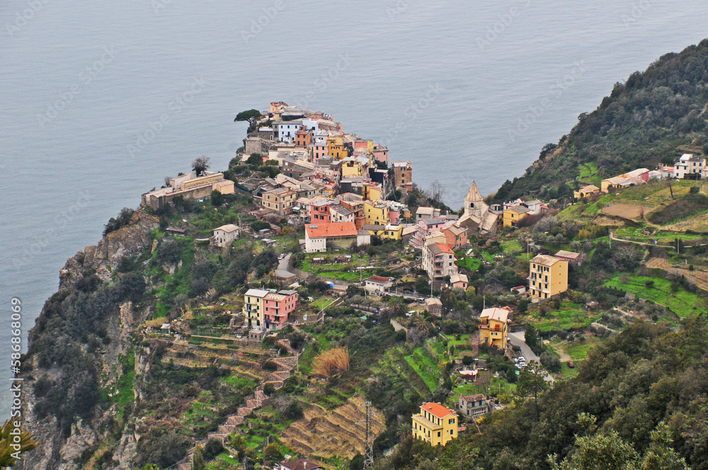 Veduta dalle cinque terre - Corniglia, Liguria	