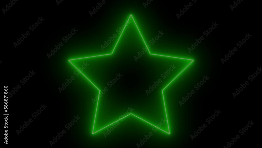4K Neon Green Stars Tunnel Abstract Background. Shining Bright Stars Seamless Loop. 4K Neon Green Stars Tunnel Abstract Background. Shining Bright Stars Seamless Loop.