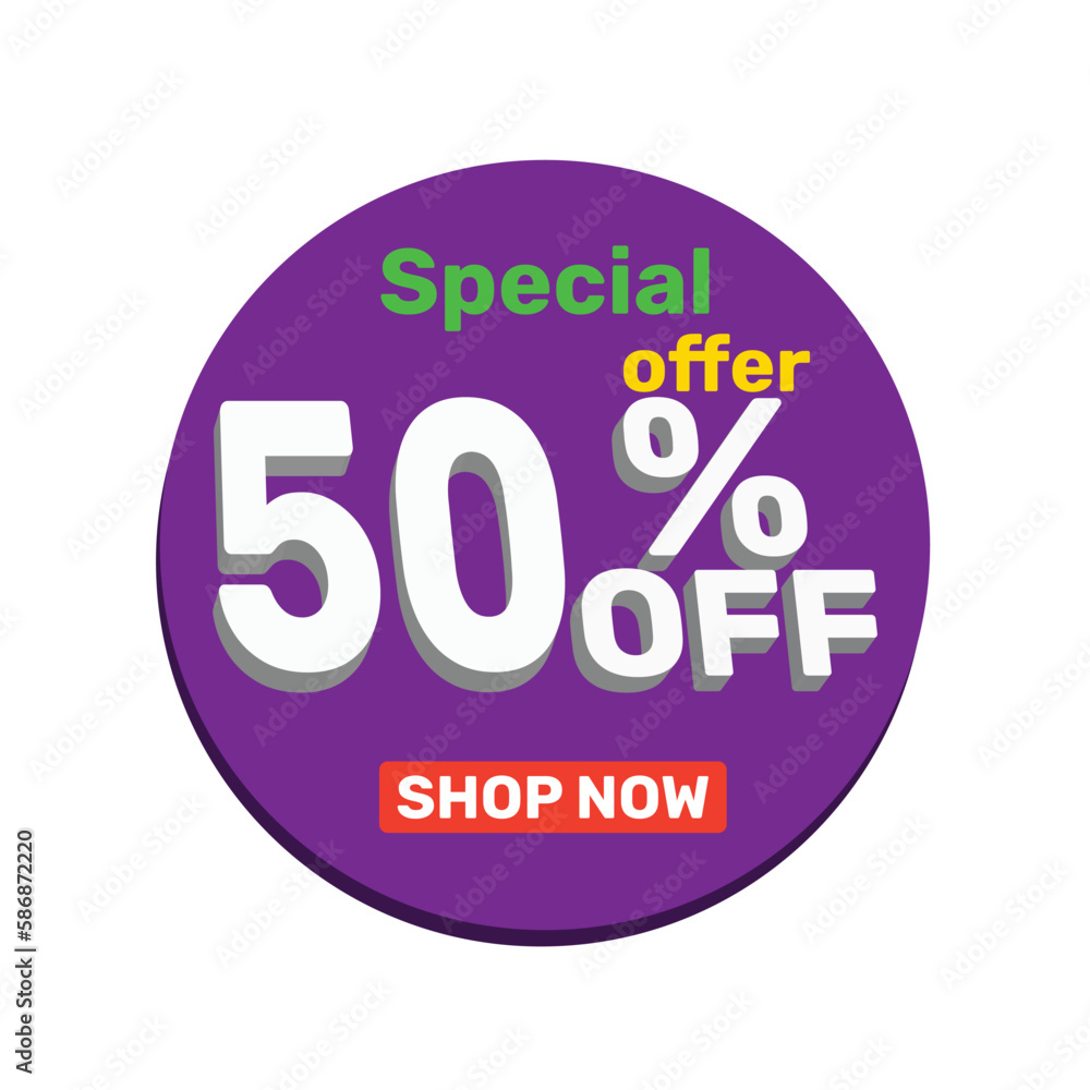 50% off vector illustration template design. 50% off vector illustration template design.
