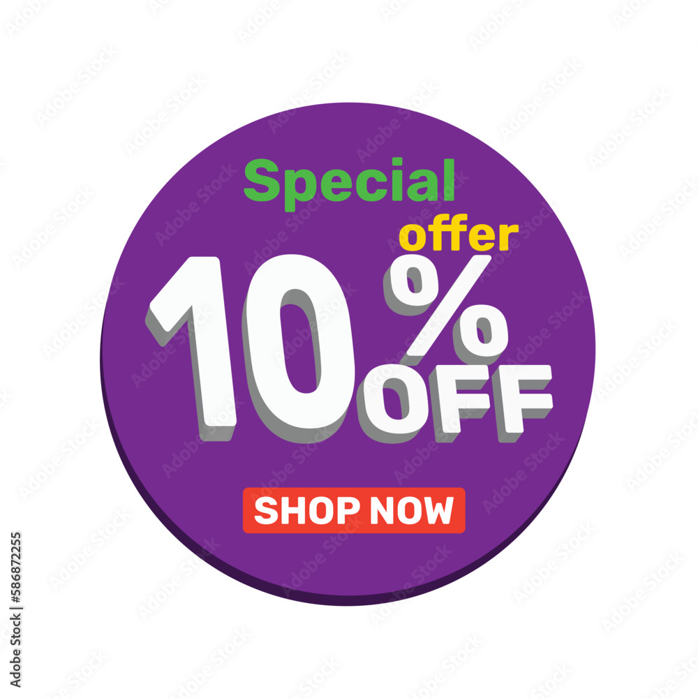 10% off vector illustration template design. 10% off vector illustration template design.