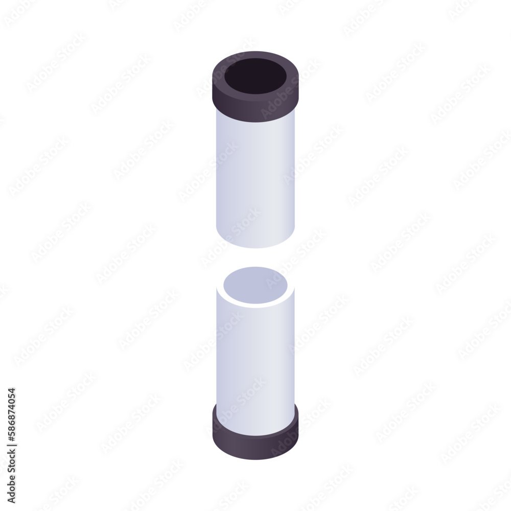 Isometric Pipes Illustration Isometric Pipes Illustration