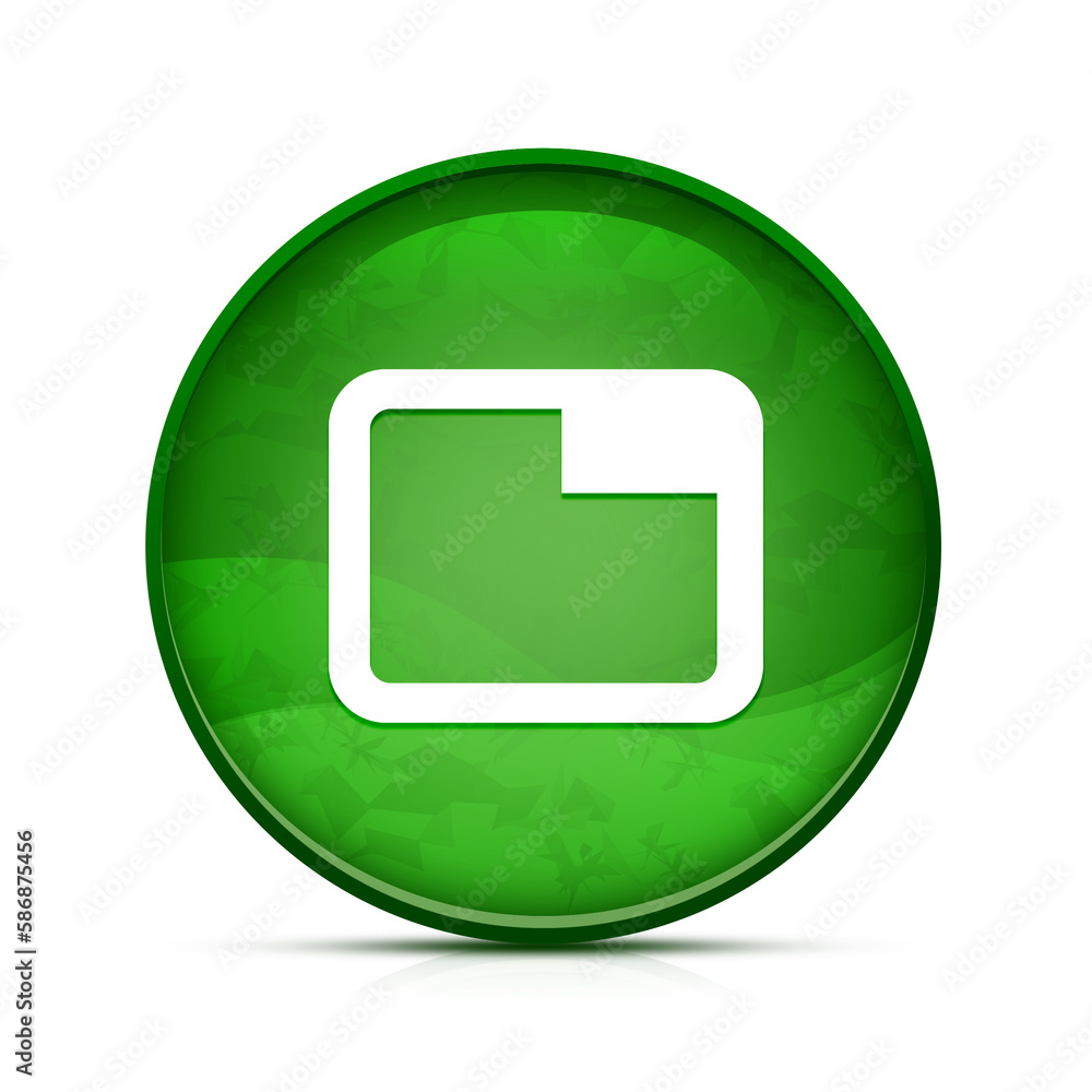 Tab icon on classy splash green round button illustration Tab icon on classy splash green round button illustration