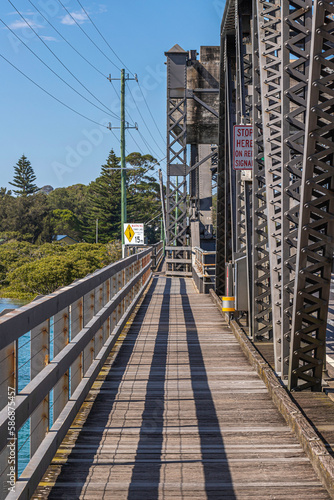 Wagonga Inlet steal bridge, Narooma, NSW, February 2023